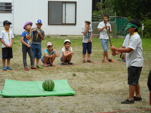 2015年8月7日　カブ隊の西沢渓谷での夏季舎営No.3