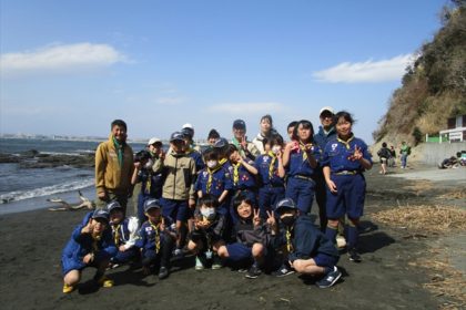 20024年3月17日　カブ隊の江の島が見えてきた